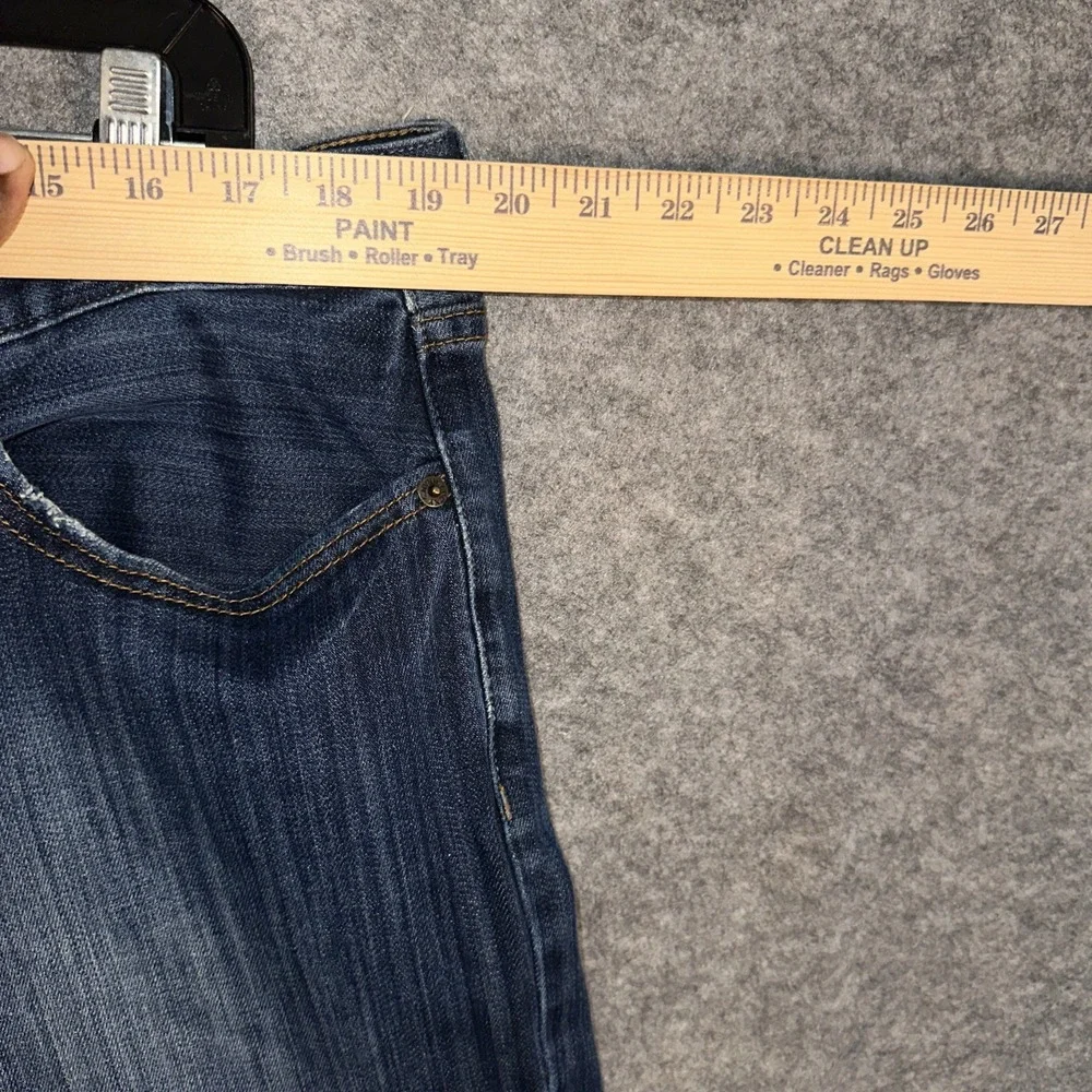 Lucky Brand Jeans Men's 38x32 361‎ Vintage Straight Stretch Distressed Dark Wash